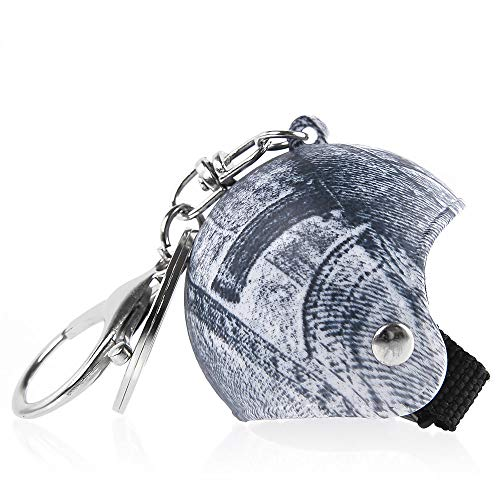 Porte-clés en métal stéréo pour casque de moto,sac de sécurité