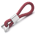 Porte clé moto en cuir tréssé - Vignette | Boutique biker