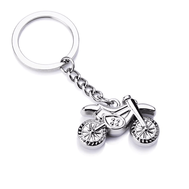 Porte-clés de moto en acier inoxydable, cadeaux de motard, porte