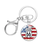 Porte clé moto Route 66 - Vignette | Boutique biker