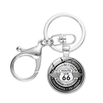 Porte clé moto Route 66 - Vignette | Boutique biker