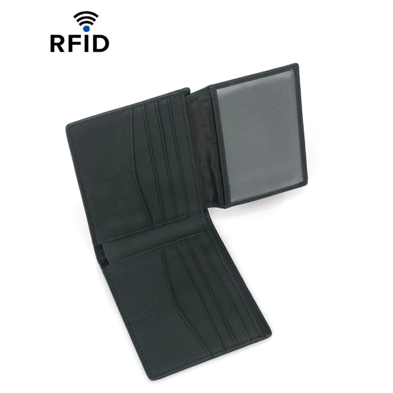 Biker Portafoglio Uomo con catena Donna con RFID protezione e anti RFID/NFC Tecnologia Blocco LEAS, Vera Pelle, nero Biker Portafoglio Uomo con catena Donna con RFID protezione e anti RFID/NFC Tecnologia Blocco LEAS, Vera Pelle, nero