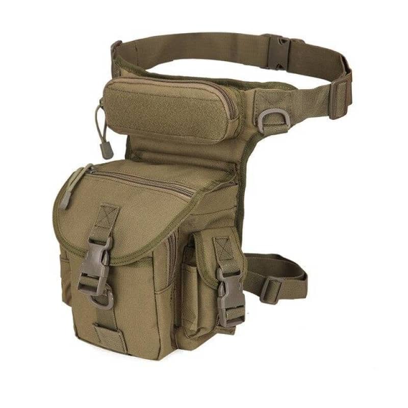 Sac Ceinture Tombant Cuisse Tactique Noir - Nylon - Unisexe - Neuf Avec étiquettes