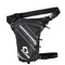 sacoche de cuisse moto unisexe en polyester 600D, cuir PU et PVC, étanche avec sangles réglables, fermeture zippée et bandes réfléchissantes