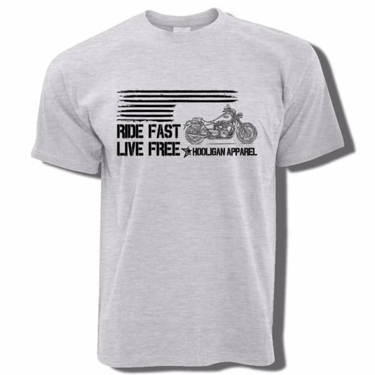 T-shirt-biker-pas-cher-gris-clair