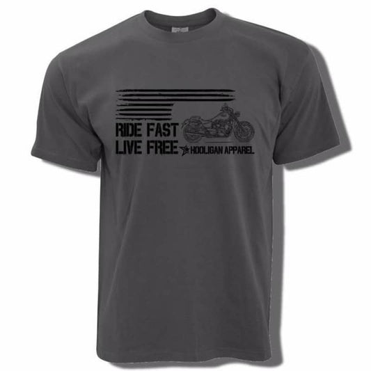 T-shirt-biker-pas-cher-gris-foncé