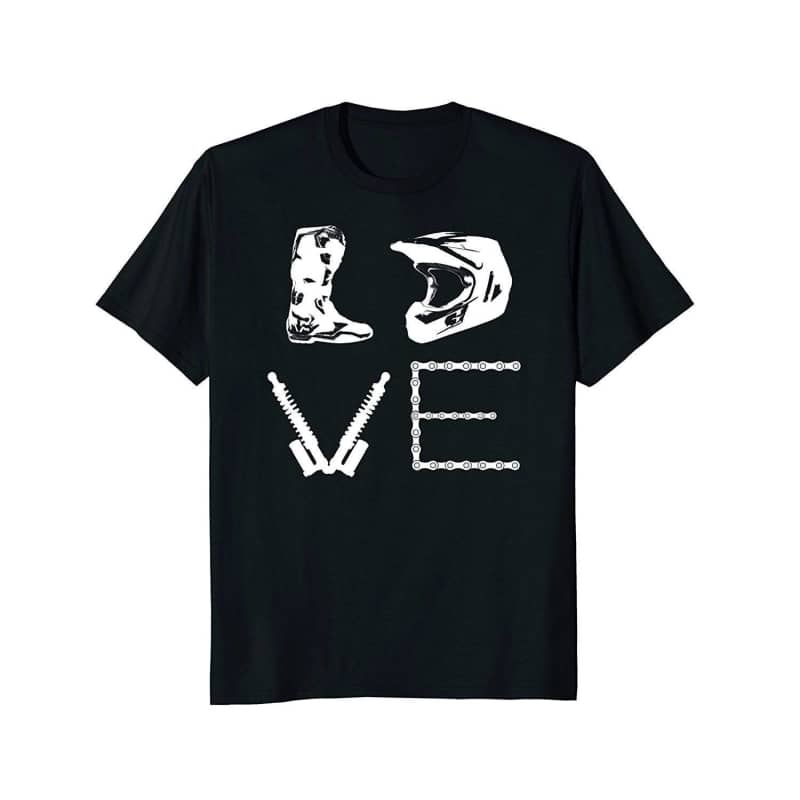 Tee-shirt-moto-cross-noir