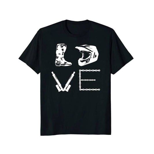 Tee-shirt-moto-cross-noir