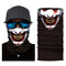 tour de cou moto Joker, motif sourire effrayant, respirant et extensible, polyester et spandex, unisexe, compatible casque moto
