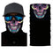 Tour de cou moto motif tête de mort mexicaine colorée Día de los Muertos, tissu respirant et léger, protection efficace contre le vent, la poussière et le froid, style artistique et rebelle
