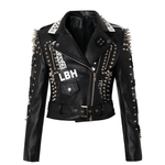 Veste biker femme - Cloutée - Vignette | Boutique biker