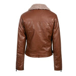 Veste biker femme - Col mouton - Vignette | Boutique biker