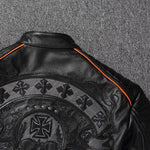 Blouson biker homme - Tête de mort - Vignette | Boutique biker