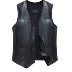 Gilet da motociclista in pelle - Vecchio motociclista - Vignette | Boutique biker