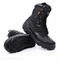 Bottes moto homme noires style rangers avec semelle antidérapante, coque semi-rigide et tige montante en microfibre et nylon