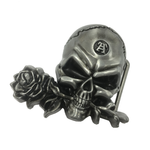 Fibbia per cintura - Rosa gotica - Vignette | Boutique biker