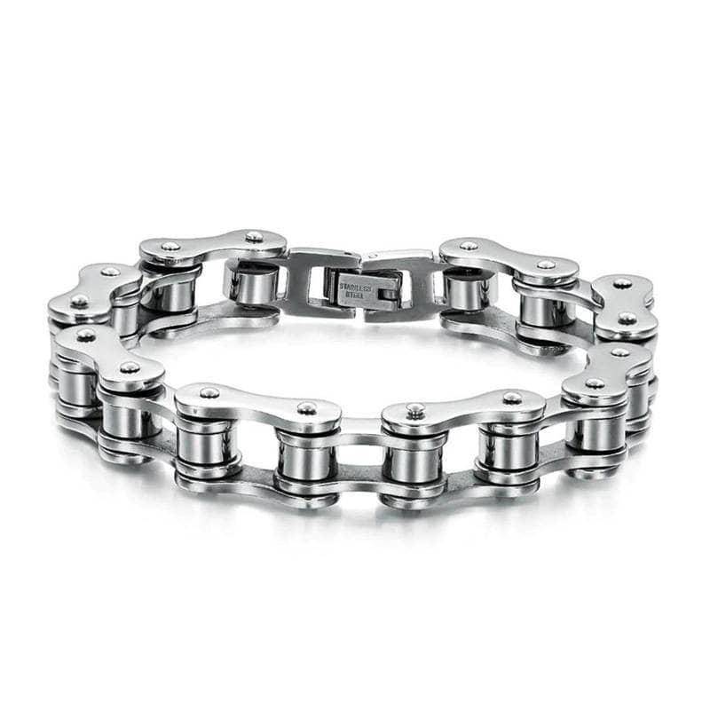 bracelet chaîne de moto en acier inoxydable pour homme et femme style biker