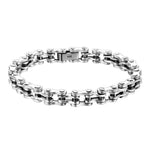 Bracciale a catena in argento con motocicletta - Vignette | Boutique biker