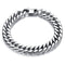 Bracelet biker homme en acier inoxydable argenté style moto