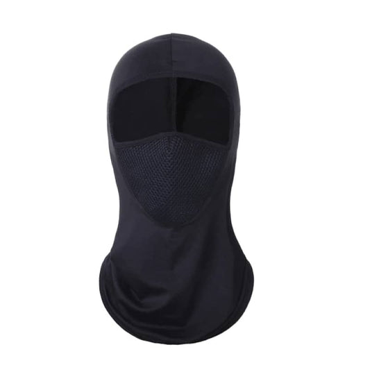 Cagoule moto en lycra noire, respirante et anti-poussière, pour motard homme et femme, toutes saisons