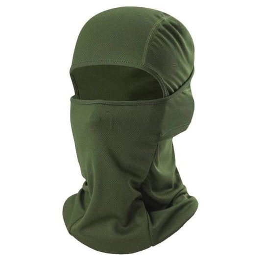 Cagoule moto verte respirante et légère, protection toutes saisons pour motard homme et femme
