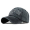 Casquette biker Route 66 noire style vintage ajustable pour motards