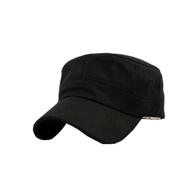 casquette moto noire pour biker en coton, style casual et ajustable pour motards