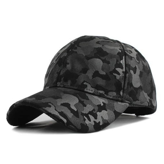 casquette trucker camouflage noir gris pour motard urbain ou biker au look décontracté