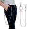 Chaîne de pantalon en acier inoxydable 316L à billes pour homme et femme style biker