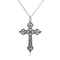 Collier motard homme en acier inoxydable 316L avec pendentif croix gothique vintage