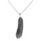 Collier plume en acier inoxydable 316L pour homme et femme, bijou mixte au style symbolique