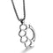 collier homme poing américain acier inoxydable 316L style biker