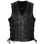 Gilet in pelle da motociclista - Vivi velocemente - Vignette | Boutique biker