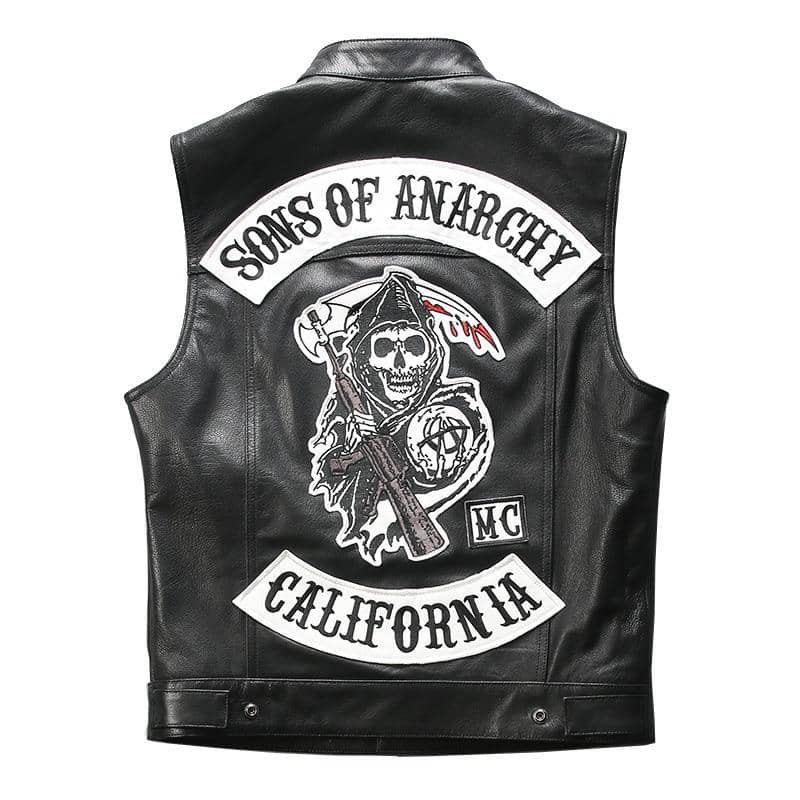 Gilet biker en cuir Sons Of Anarchy - Ajoutez une touche rebelle !