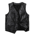 Gilet in pelle da motociclista vintage - Vignette | Boutique biker