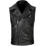 Gilet biker en cuir - Inaf - Vignette | Boutique biker