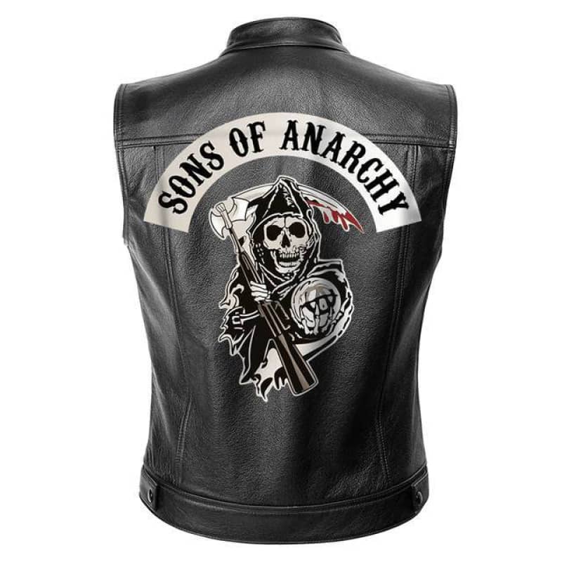 Gilet biker en Simili cuir Sons Of Anarchy | Boutique biker