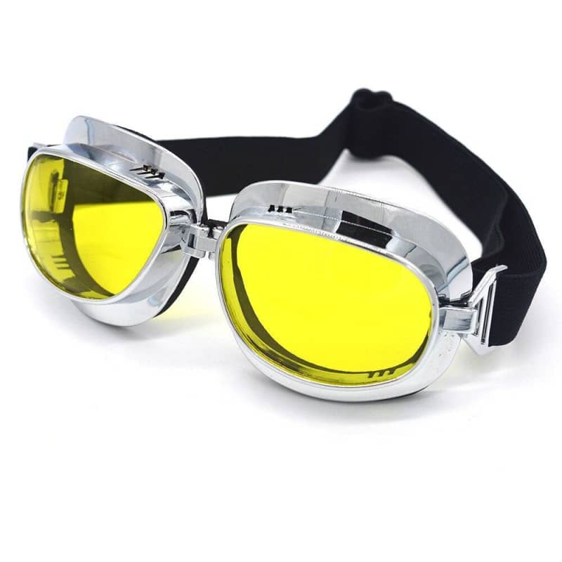 Lunette Aviateur Lunette Verre Jaune Vintage Lunette De Moto