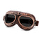 lunette moto rétro couleur cuivre noir pour homme