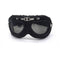 masque moto noir mat au look rétro pour homme