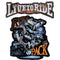 Patch biker loup brodé 3D à coudre – Run with the Pack pour motards