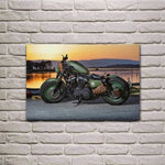 Póster de motocicleta militar - Vignette | Boutique biker