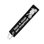 Porte clé moto - Drop a gear & disappear - Vignette | Boutique biker