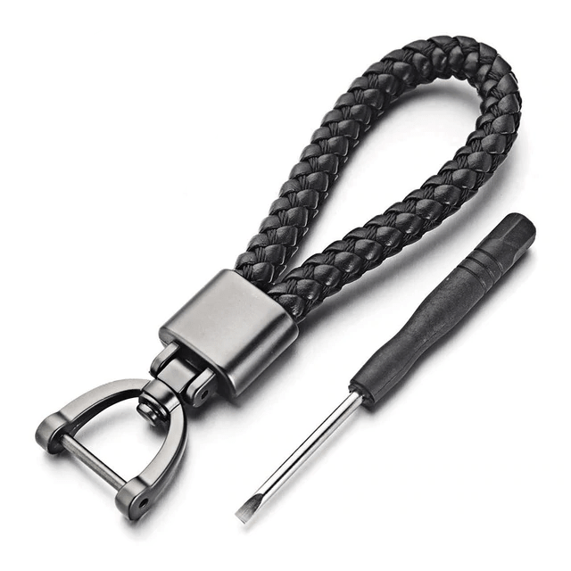 2 Pièces Porte-Clés Boho, Porte Clef Tressé Avec Fermoir Mousqueton Pour Clés, Manuel Porte-Clés