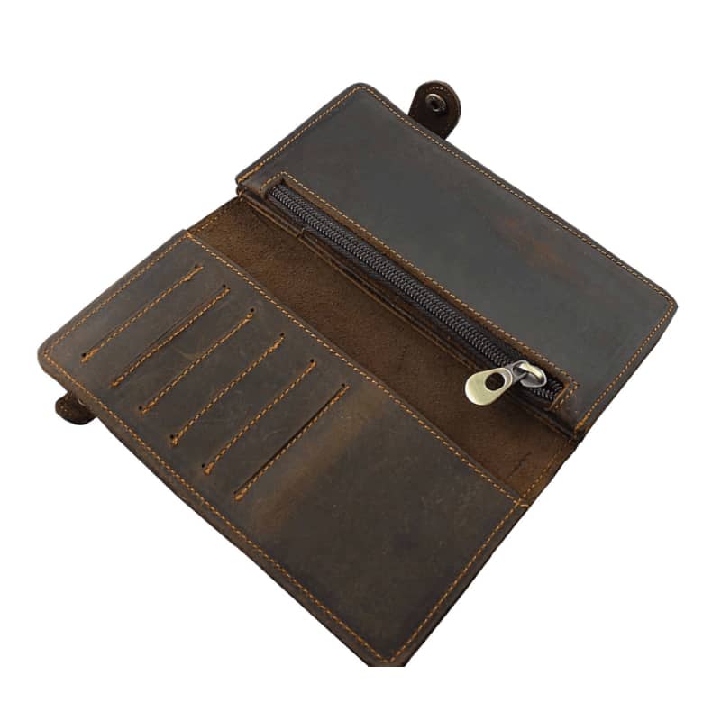 Portafogli Uomo In Pelle Safekeepers Con Catena E Protezione RFID, Compatto Con 6 Scomparti, Regalo - 4