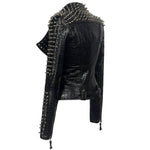 Veste biker femme - Perfecto clouté - Vignette | Boutique biker