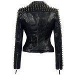 Veste biker femme - Perfecto clouté - Vignette | Boutique biker