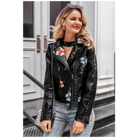 veste fleurie femme | Boutique biker