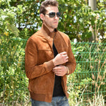 Veste biker homme - Suédé - Vignette | Boutique biker