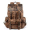 Sac à dos moto vintage 20 à 35L en polyester, style rétro biker avec bretelles rembourrées et grande capacité de rangement